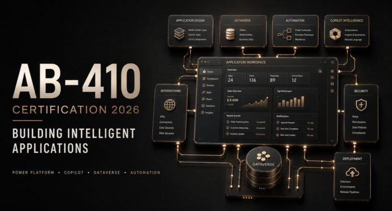 AB-410 Certification 2026 for building intelligent applications with Power Platform, Copilot and AI