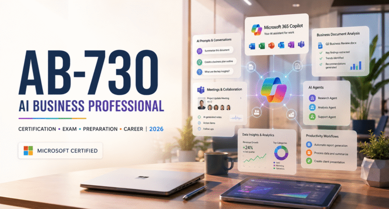 AB-730 Certification 2026 Microsoft Certified AI Business Professional